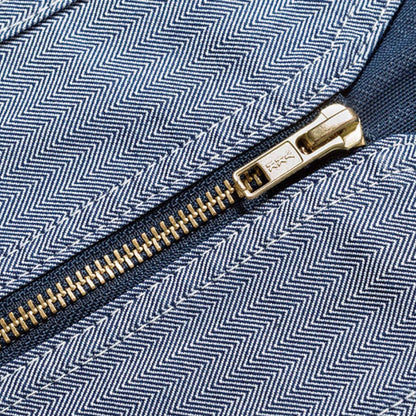 ジップアップベスト | カフェ・飲食店制服 | 1枚 | LWV19001 | ホワイト×ブルー