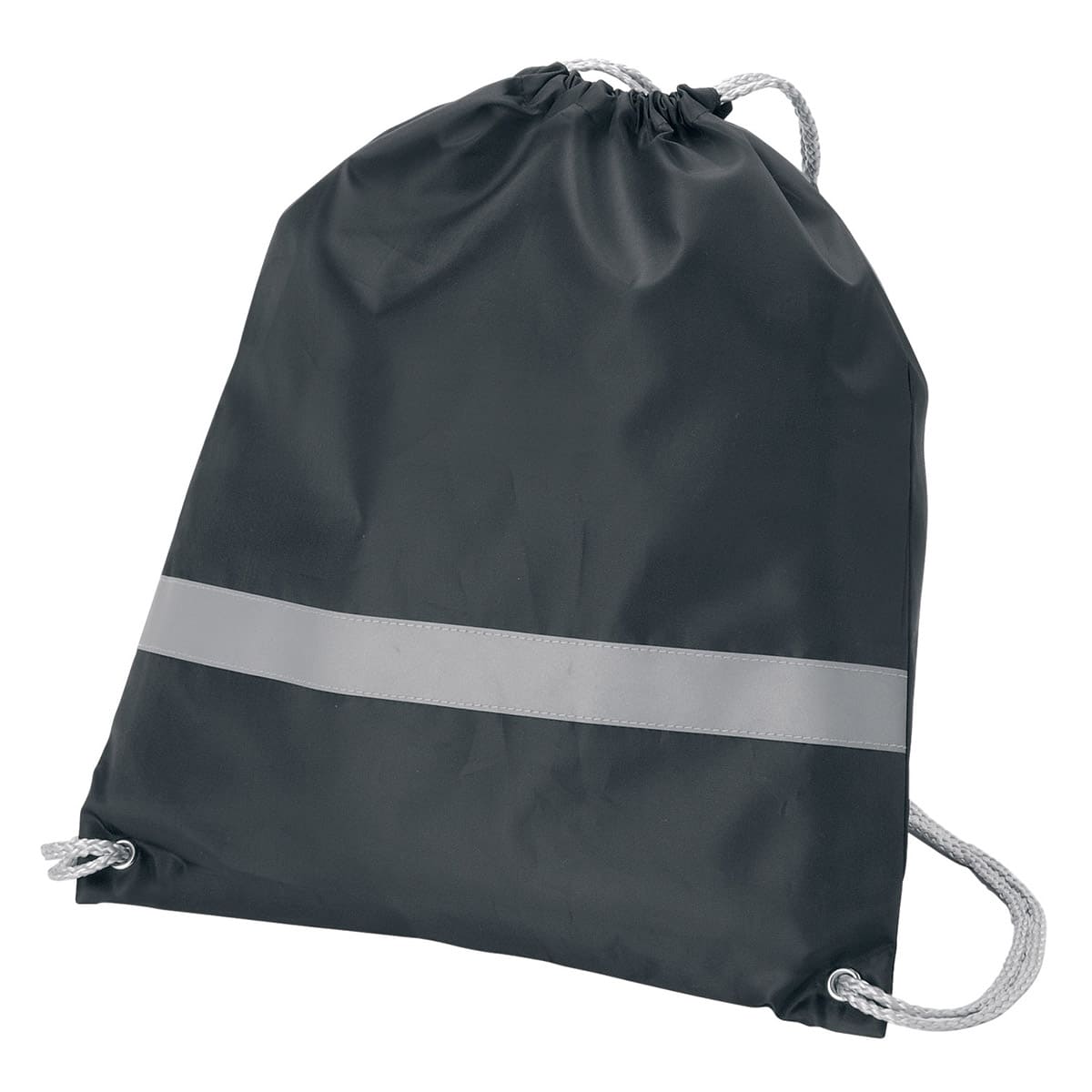 リフレクター付巾着リュック | ノベルティ(小物) | 1枚 | MA9029 | ブラック