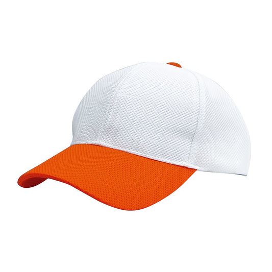 ブリーズキャップ（２トーン） | ノベルティ(小物) | 1枚 | MC6620 | ホワイト×オレンジ