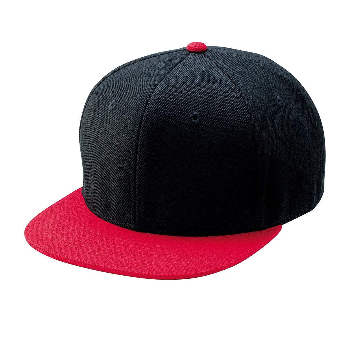 6パネルキャップ | ノベルティ(小物) | 1枚 | MC6623 | ブラック×レッド