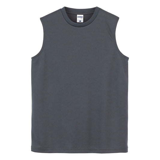 ノースリーブTシャツ（ポリジン加工） | メンズ | 1枚 | MS1165 | チャコールグレー