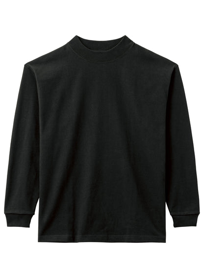 10.2オンススーパーヘビーウェイトモックネックTシャツ | メンズ | 1枚 | MS1610 | ブラック