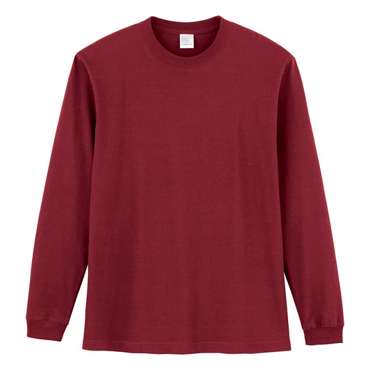 5.6オンス ハイグレードコットンロングスリーブTシャツ（カラー） | ビッグサイズ | 1枚 | MS1612O | バーガンディ