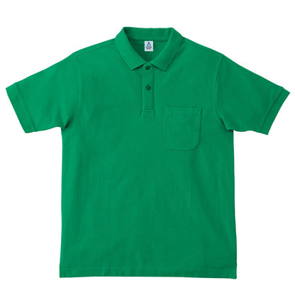 ポケット付CVC鹿の子ドライポロシャツ | メンズ | 1枚 | MS3114 | グリーン