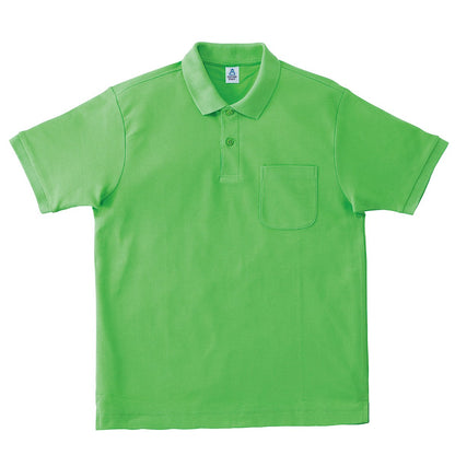ポケット付CVC鹿の子ドライポロシャツ | メンズ | 1枚 | MS3114 | ライムグリーン