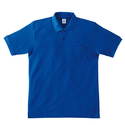 ポケット付CVC鹿の子ドライポロシャツ | メンズ | 1枚 | MS3114 | ロイヤルブルー