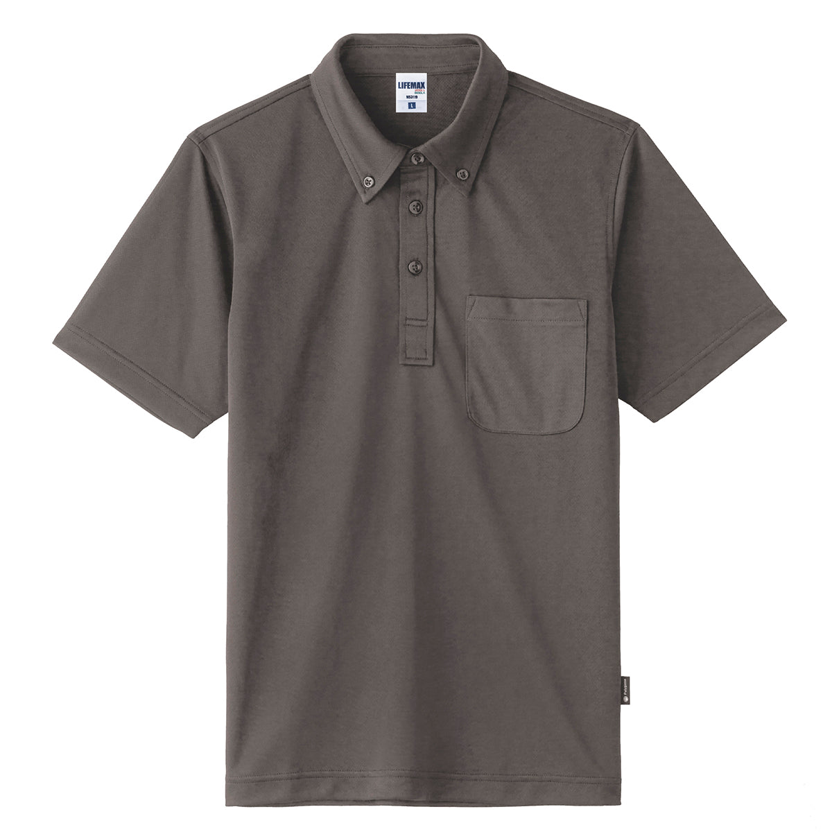 4.3オンスボタンダウンドライポロシャツ（ポリジン） | レディース | 1枚 | MS3119 | チャコールグレー