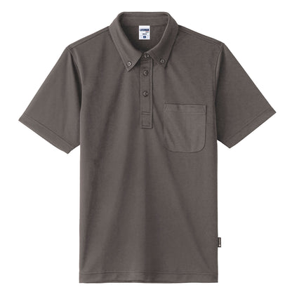 4.3オンスボタンダウンドライポロシャツ（ポリジン） | レディース | 1枚 | MS3119 | チャコールグレー