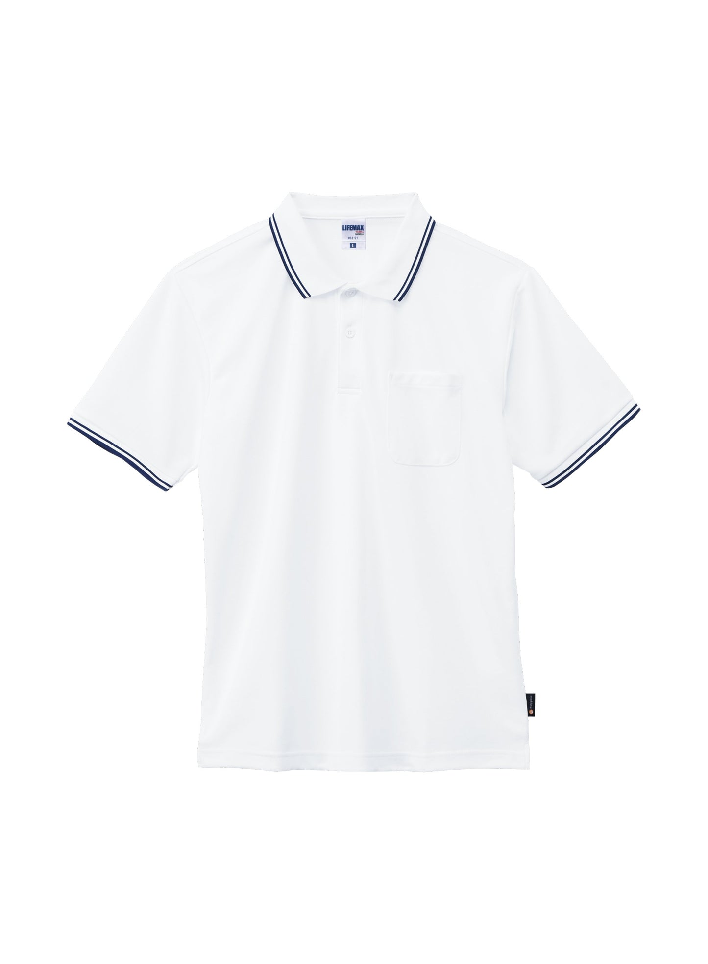 ライン入りベーシックドライポロシャツ（ポリジン加工） | レディース | 1枚 | MS3121 | ホワイト