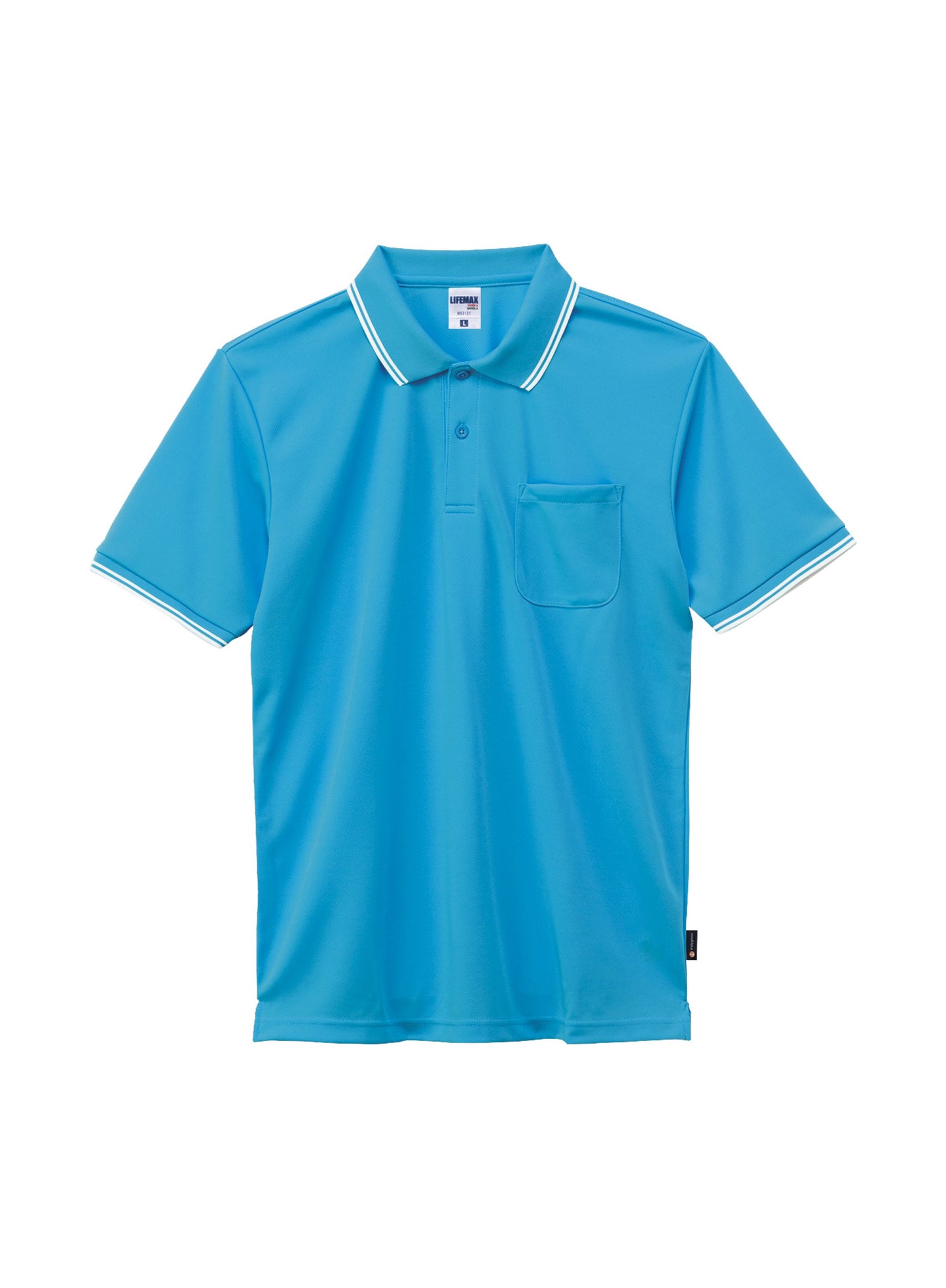ライン入りベーシックドライポロシャツ（ポリジン加工） | レディース | 1枚 | MS3121 | ターコイズ