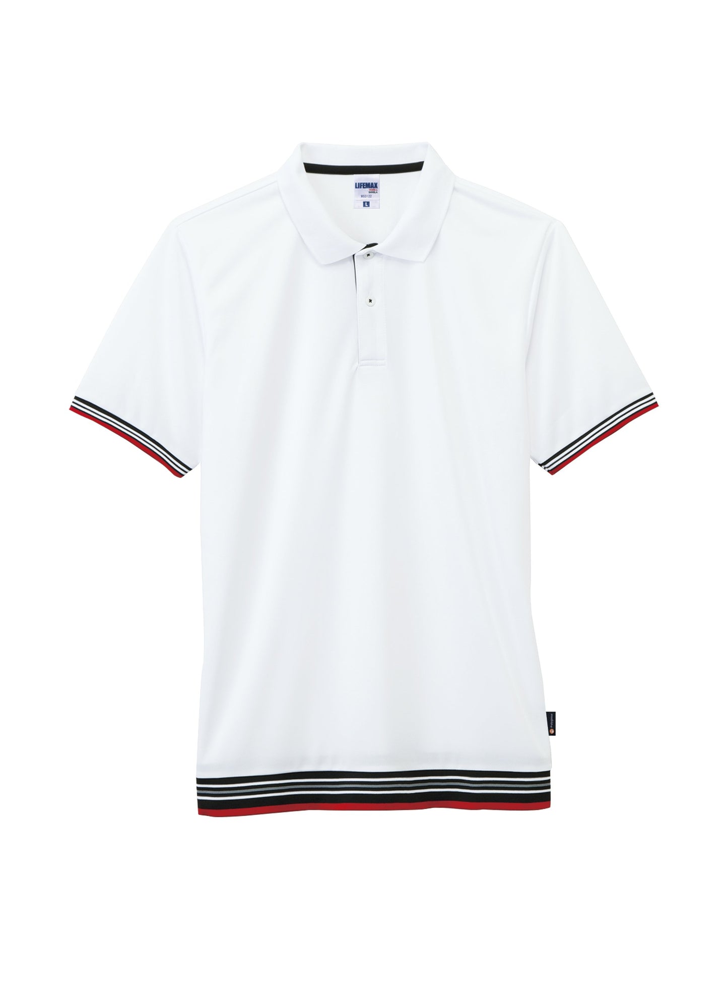 裾ラインリブドライポロシャツ（ポリジン加工） | メンズ | 1枚 | MS3122 | ホワイト