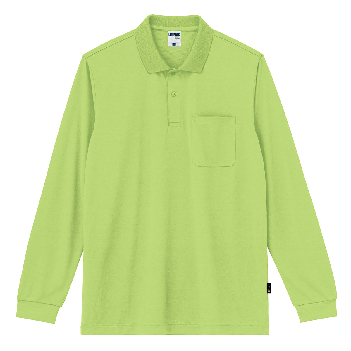 4.3オンスドライロングスリーブポロシャツ（ポリジン加工） | メンズ | 1枚 | MS3123 | ライトグリーン