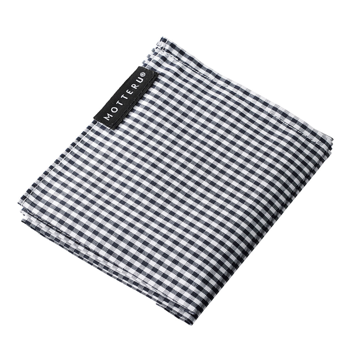 MOTTERU ポケスク ハンカチ ギンガムチェック | ノベルティ(小物) | 1枚 | MO-2001 | ブラック