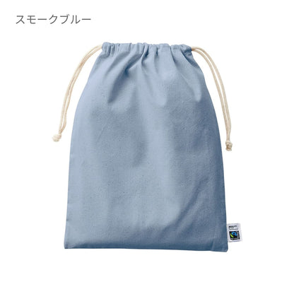 フェアトレードコットン 巾着（L） | ノベルティ(小物) | 1枚 | TF-0007 | ナチュラル