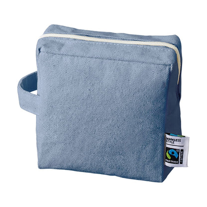 フェアトレードコットン キャンバスファスナーポーチ（S） | ノベルティ(小物) | 1枚 | TF-0013 | ナチュラル