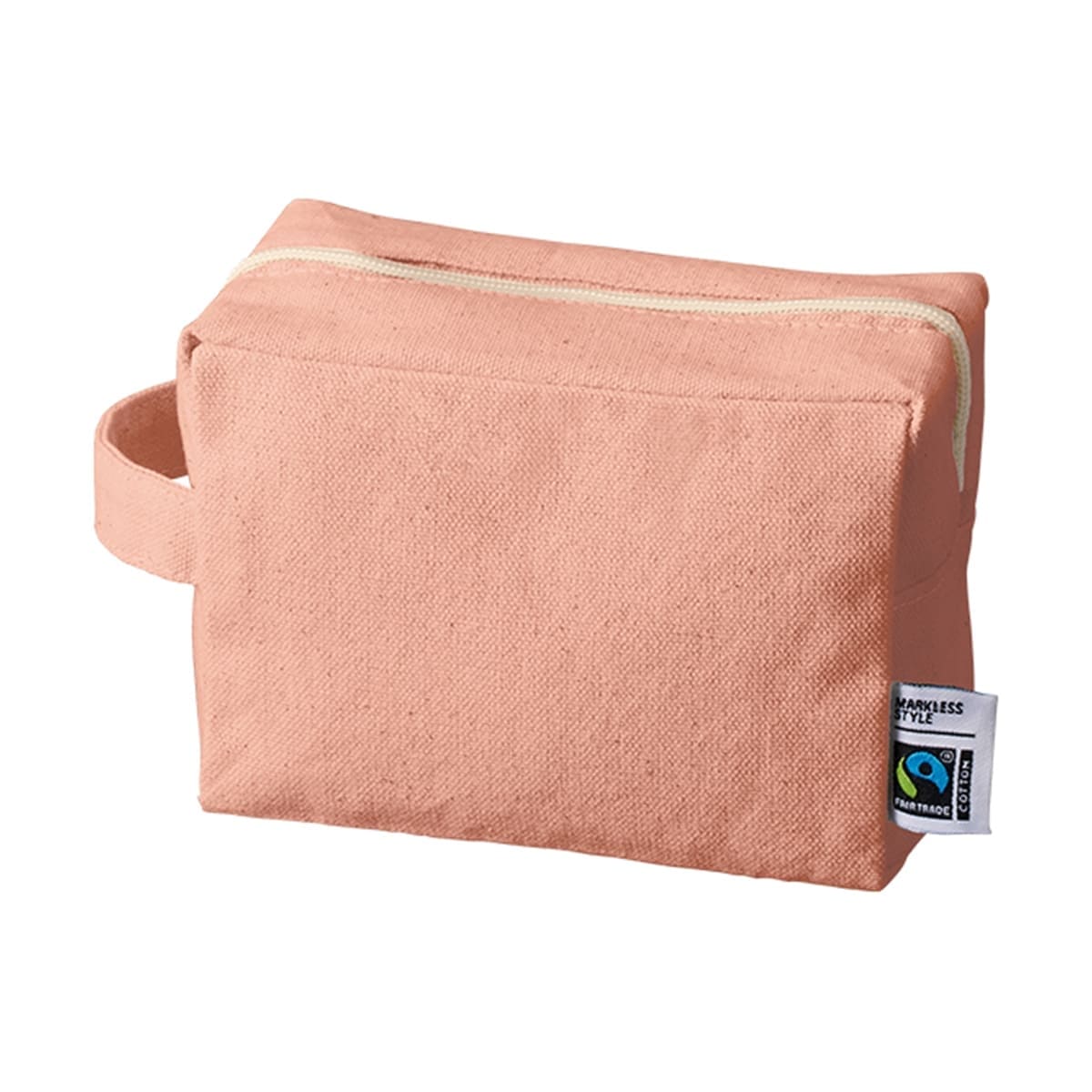 フェアトレードコットン キャンバスファスナーポーチ（M） | ノベルティ(小物) | 1枚 | TF-0014 | ナイトブラック