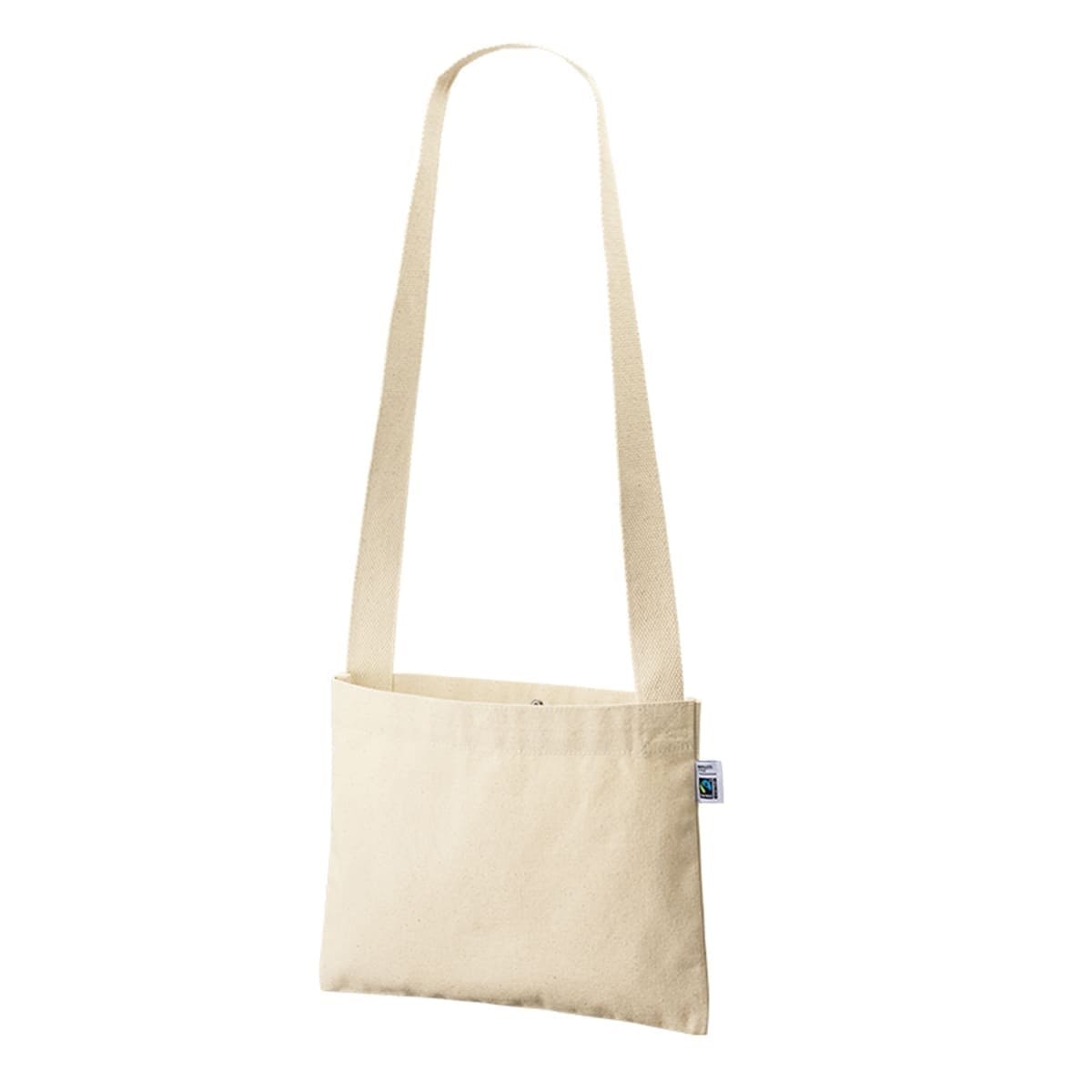 フェアトレードコットン キャンバスサコッシュ | ノベルティ(小物) | 1枚 | TF-0023 | ネイビー