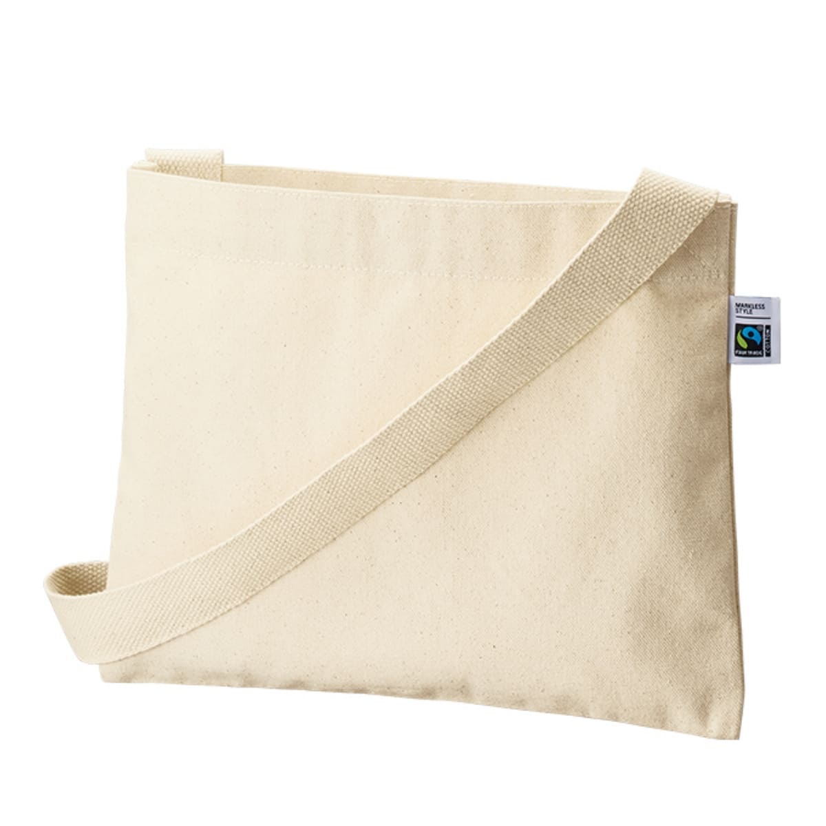 フェアトレードコットン キャンバスサコッシュ | ノベルティ(小物) | 1枚 | TF-0023 | ネイビー