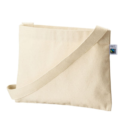 フェアトレードコットン キャンバスサコッシュ | ノベルティ(小物) | 1枚 | TF-0023 | ネイビー