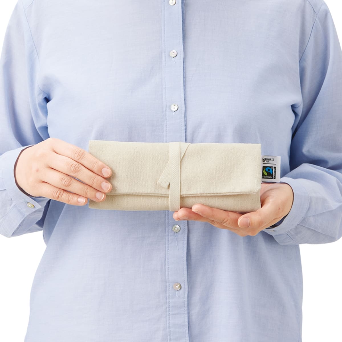 フェアトレードコットン マルチケース | ノベルティ(小物) | 1枚 | TF-0025 | ネイビー