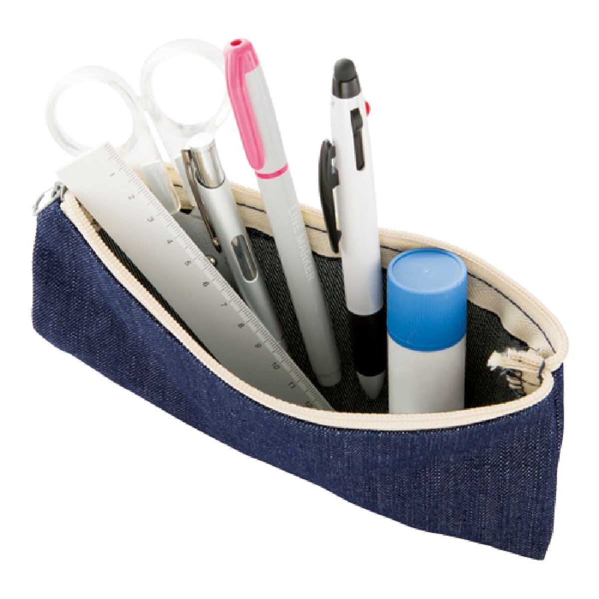 デニム フラットポーチ（S） | ノベルティ(小物) | 1枚 | TR-0704 | インディゴ