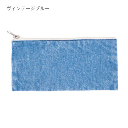デニム フラットポーチ（S） | ノベルティ(小物) | 1枚 | TR-0704 | インディゴ