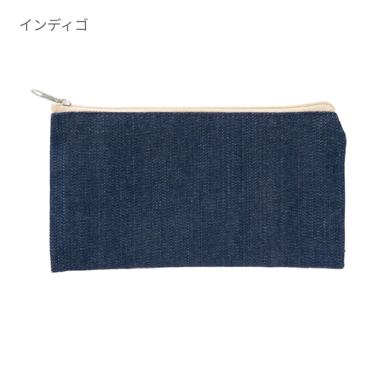 デニム フラットポーチ（S） | ノベルティ(小物) | 1枚 | TR-0704 | ヴィンテージブルー