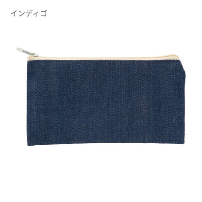 デニム フラットポーチ（S） | ノベルティ(小物) | 1枚 | TR-0704 | ヴィンテージブルー