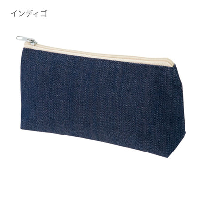 デニム フベーシックポーチ | ノベルティ(小物) | 1枚 | TR-0708 | ヴィンテージブルー