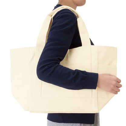 厚手キャンバス ポケットマルチトート（M) | ノベルティ(小物) | 1枚 | TR-0854 | ナチュラル