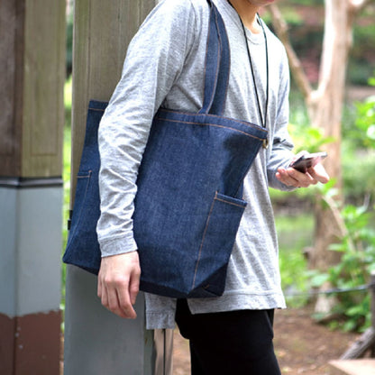 デニム マルチトート（M) | ノベルティ(小物) | 1枚 | TR-0861 | ヴィンテージブルー