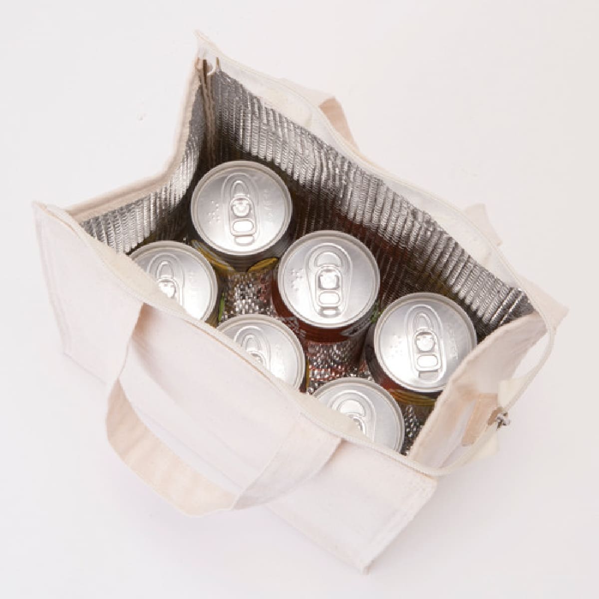 キャンバス スクエア保冷トート（S） | ノベルティ(小物) | 1枚 | TR-0868 | ナチュラル