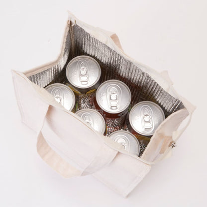 キャンバス スクエア保冷トート（S） | ノベルティ(小物) | 1枚 | TR-0868 | ナチュラル