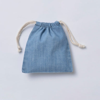 デニム巾着（S） | ノベルティ(小物) | 1枚 | TR-0918 | ヴィンテージブルー