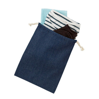 デニム巾着（M） | ノベルティ(小物) | 1枚 | TR-0919 | ヴィンテージブルー