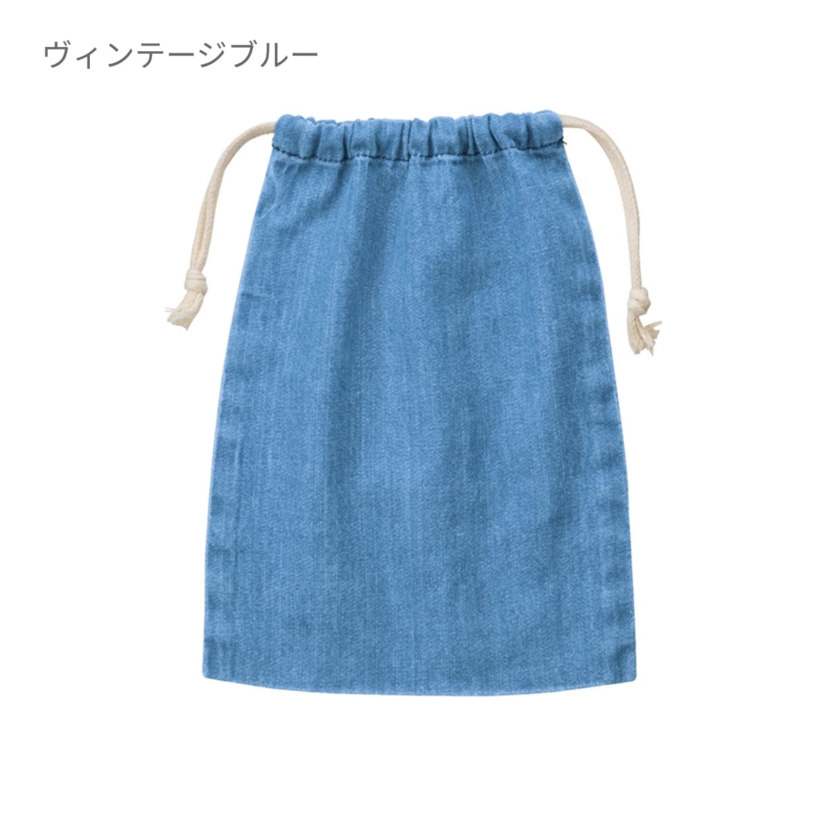 デニム巾着（M） | ノベルティ(小物) | 1枚 | TR-0919 | ヴィンテージブルー
