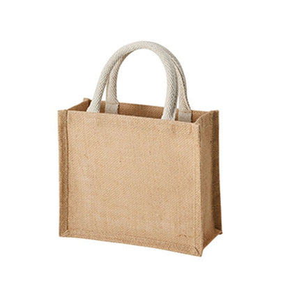 ジュート スクエアトート（S） | ノベルティ(小物) | 1枚 | TR-1004 | ナチュラルホワイト