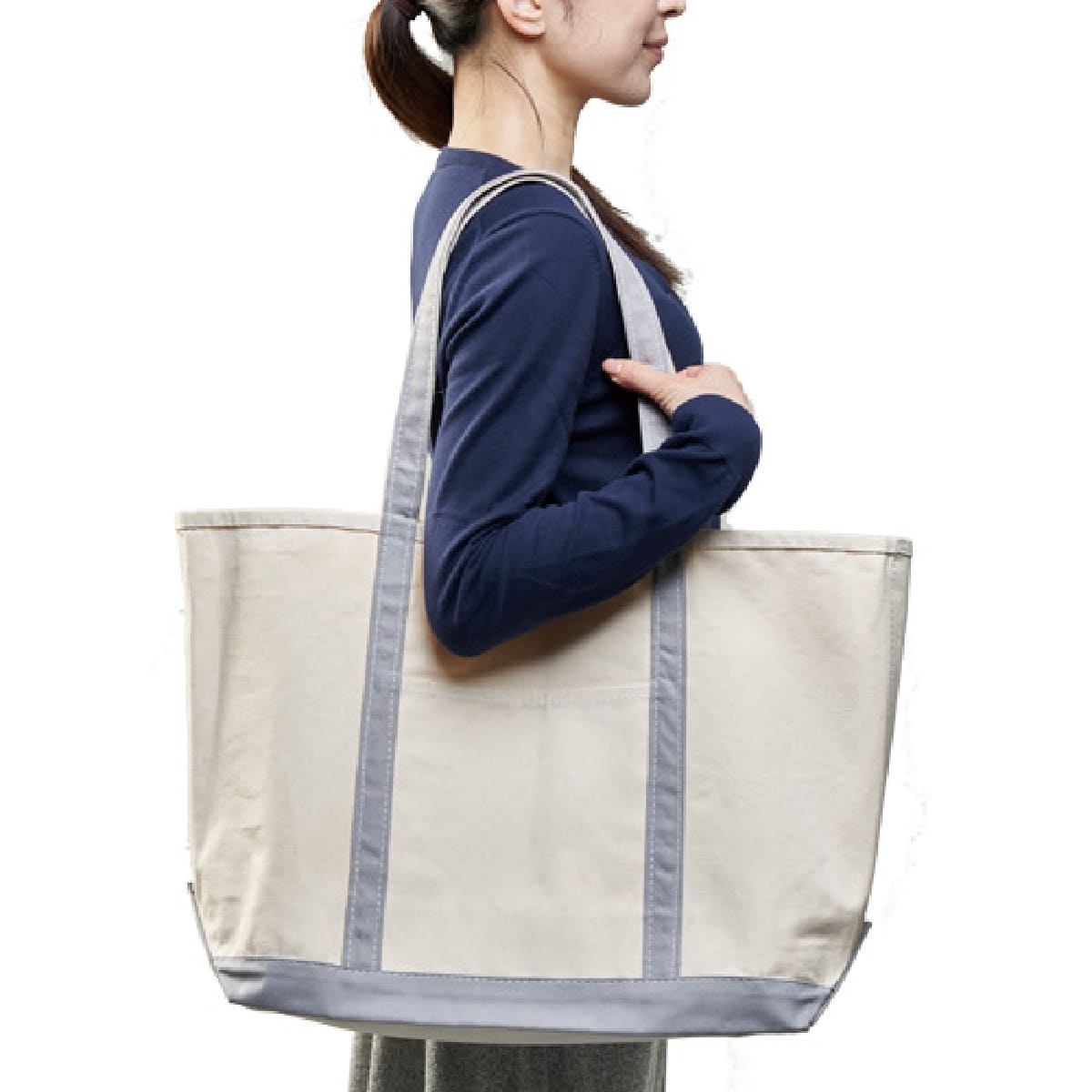 厚手キャンバス BCトート（L) | ノベルティ(小物) | 1枚 | TR-1021 | ミッドナイトブルー