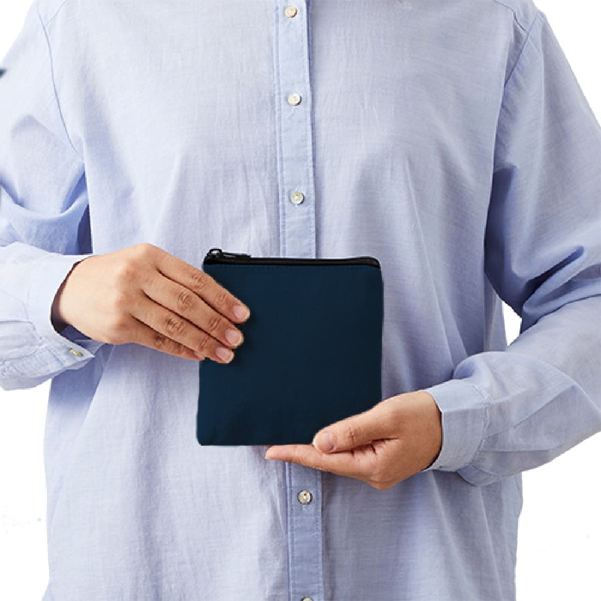 ライトキャンバス フラットポーチ（SS） | ノベルティ(小物) | 1枚 | TR-1055 | ナチュラル