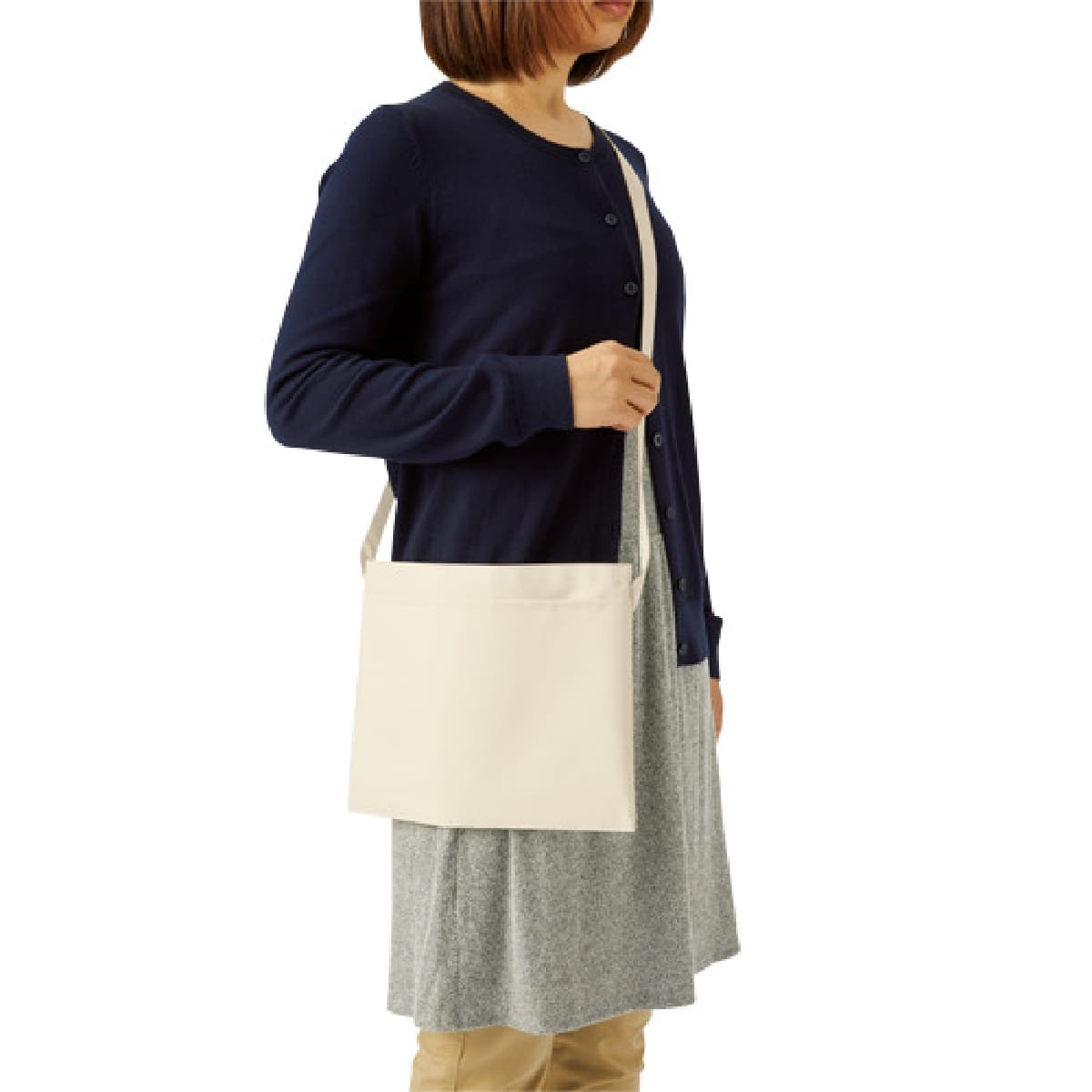 フロントポケットサコッシュ | ノベルティ(小物) | 1枚 | TR-1077 | ミルキーベージュ