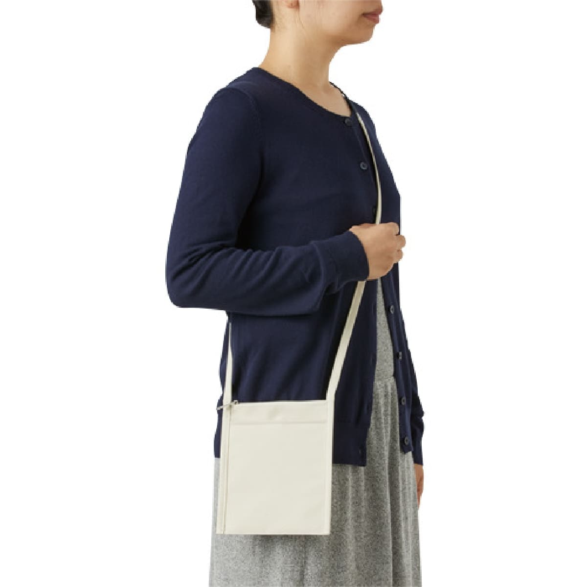 フロントポケットミニサコッシュ | ノベルティ(小物) | 1枚 | TR-1078 | ミルキーベージュ