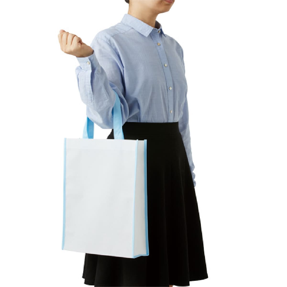 不織布 A4スクエアトート コンビカラー | ノベルティ(小物) | 1枚 | TR-1085 | レッド