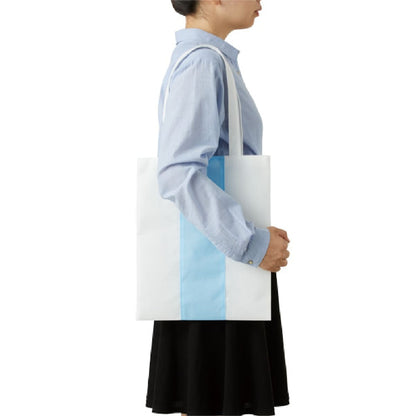 不織布 カラーライントート | ノベルティ(小物) | 1枚 | TR-1090 | フロスティブルー