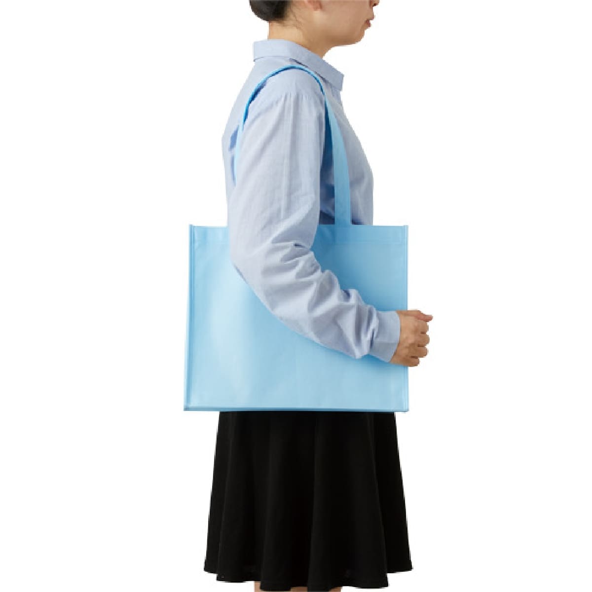 不織布 A4ワイドスクエアトート | ノベルティ(小物) | 1枚 | TR-1092 | ビビットピンク