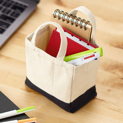 キャンバス スクエアトートカラーボトム（XXS) | ノベルティ(小物) | 1枚 | TR-1108 | レッド