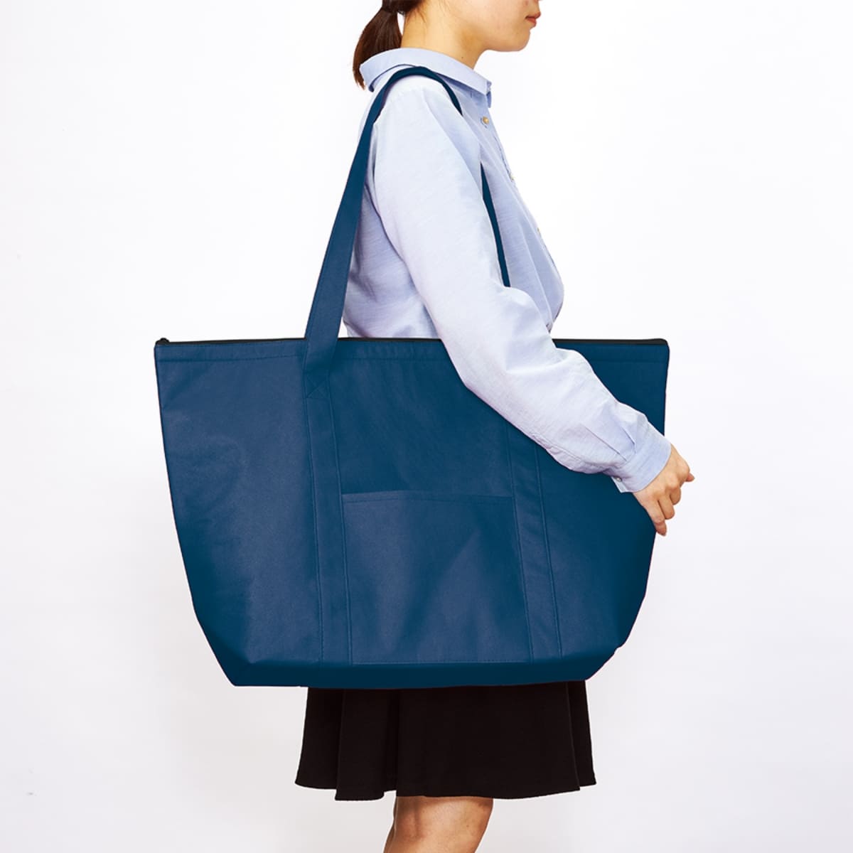 不織布 保冷ビッグライントート | ノベルティ(小物) | 1枚 | TR-1129 | ディープブルー