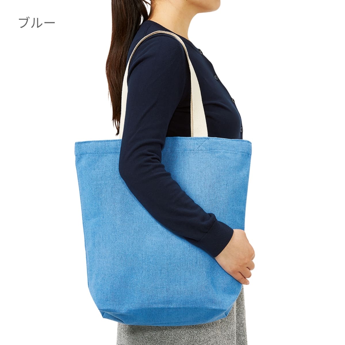 シャンブリック キャンバストート（M） | ノベルティ(小物) | 1枚 | TR-1144 | ブルー