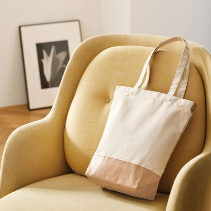 厚手キャンバス レザーボトムトート | ノベルティ(小物) | 1枚 | TR-1148 | ナチュラル