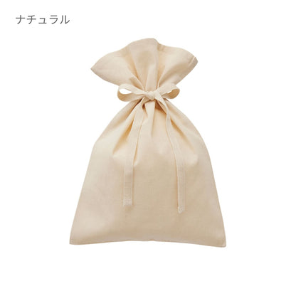 厚手コットン ラッピング巾着（M） | ノベルティ(小物) | 1枚 | TR-1156 | ブラック