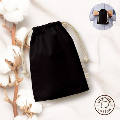オーガニックコットン ガゼット巾着（M） | ノベルティ(小物) | 1枚 | TR-1169 | ナチュラル